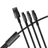 3-in-1 USB-kaabel Baseus Tungsten Gold CAMLTWJ-01