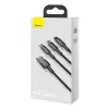 3-in-1 USB-kaabel Baseus Tungsten Gold CAMLTWJ-01