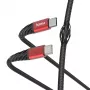 Hama Extreme USB-kaabel USB 2.0 1,5 m USB-C must, punane