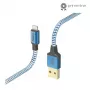 kaabel Hama Reflective 1.5 m Blue Lightning to USB A 2.4 A
