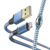 kaabel Hama Reflective 1.5 m Blue Lightning to USB A 2.4 A