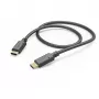 Hama laadimiskaabel, USB-C - USB-C, 1 m, must