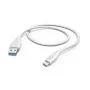 Hama 00201596 USB-kaabel USB 2.0 1,5 m USB A USB C valge