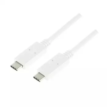 USB-kaabel LogiLink CU0131 USB 3.2 Gen 2 1m USB C Valge