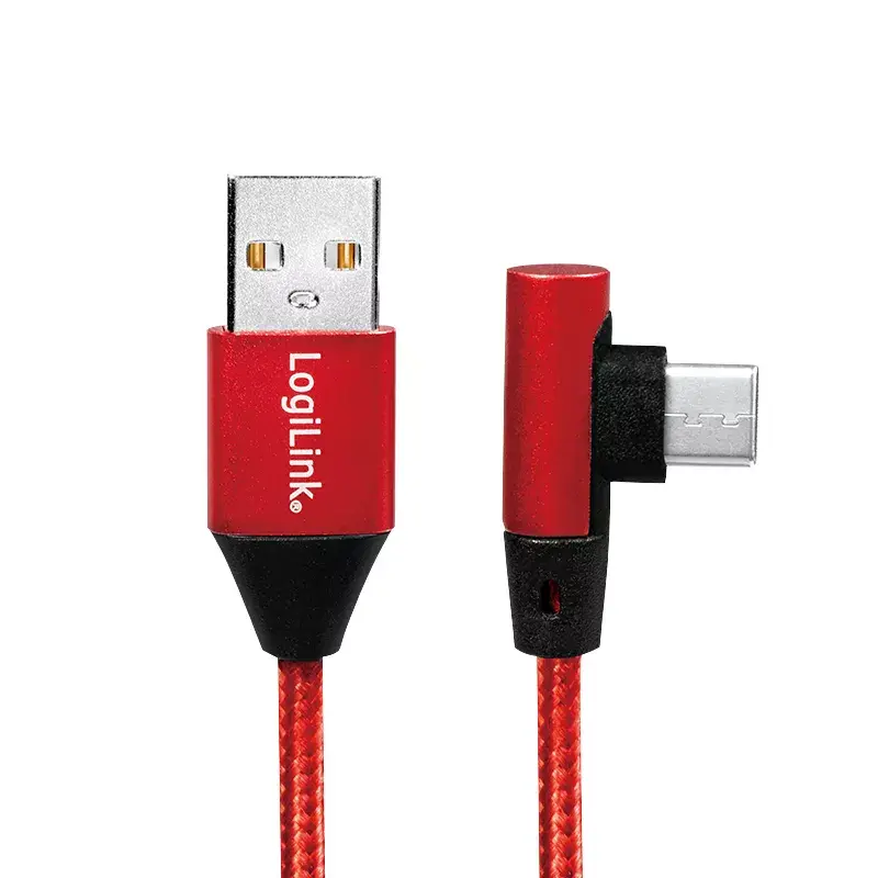USB-kaabel LogiLink CU0146 USB 2.0 1 m USB A USB C Punane