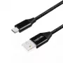 USB-kaabel LogiLink CU0143 USB 2.0 0,3 m USB A Micro-USB B Must
