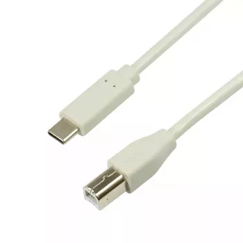 USB-kaabel LogiLink CU0160 USB 2.0 1m USB C USB B valge