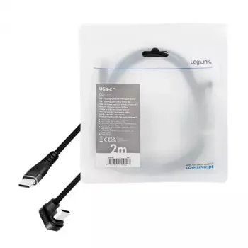 LogiLink CU0191 USB-kaabel USB 2.0 2 m USB C Must