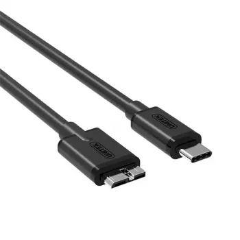 USB-kaabel UNITEK Y-C475BK USB 3.2 Gen 1 1m USB C Micro-USB B Must