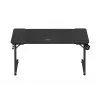 Ergonoomiline mängulaud huzaro Hero 3.3 Must — sirge ristkülikukujuline 1400x600 mm, 740 mm kõrgust, 15 mm lauaplaat