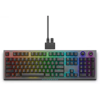 Alienware Tri-Mode AW920K klaviatuur Mängimiseks USB + RF juhtmevaba + Bluetooth Hall