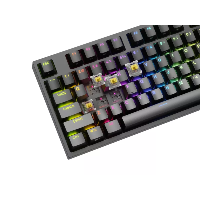 GENESIS Thor 404 TKL klaviatuur Mängimine USB QWERTY US International Must