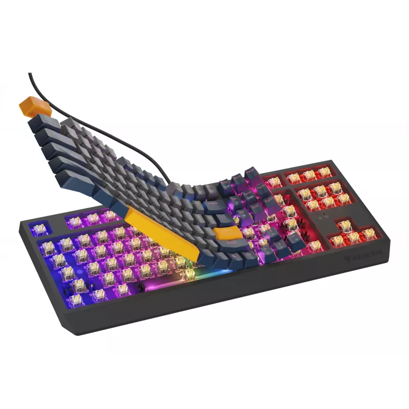 GENESIS Thor 230 TKL klaviatuur Gaming USB QWERTY English Blue