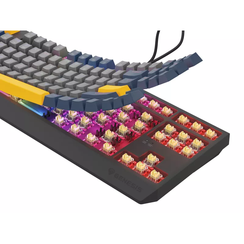 GENESIS Thor 230 TKL klaviatuur Gaming USB QWERTY English Blue
