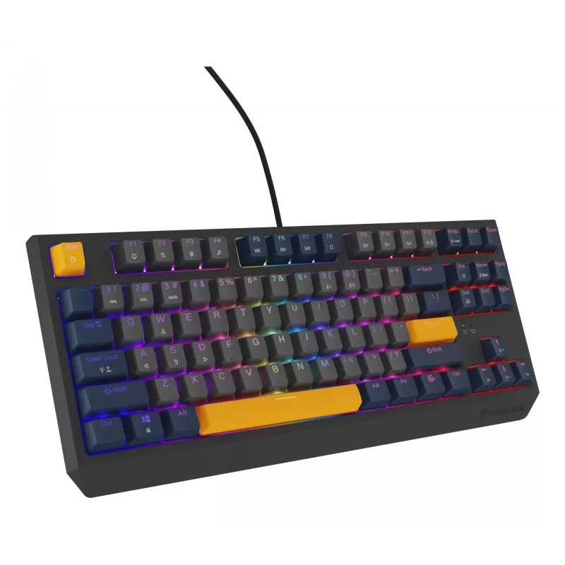 GENESIS Thor 230 TKL klaviatuur Gaming USB QWERTY English Blue