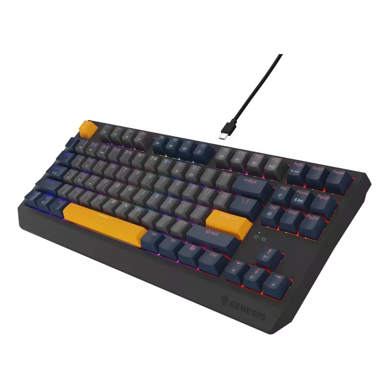 GENESIS Thor 230 TKL klaviatuur Gaming USB QWERTY English Blue
