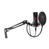 PC mikrofon ENDORFY Solum Streaming, USB-C juhtmega kardioidne, 48 kHz/16-bit, 18–21000 Hz, lauakinnitus, põrutuskinnitus ja popfilter