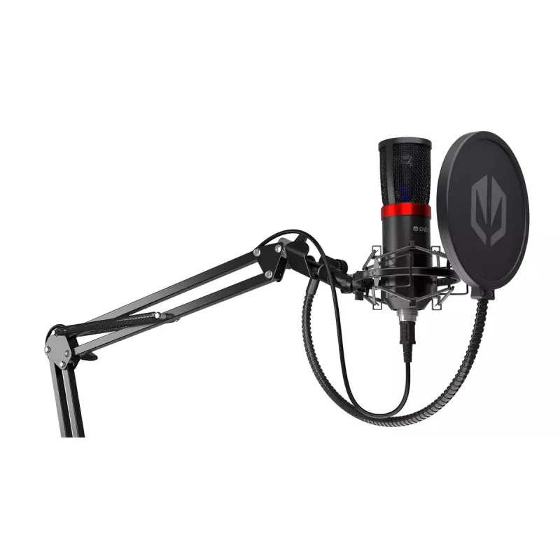 PC mikrofon ENDORFY Solum Streaming, USB-C juhtmega kardioidne, 48 kHz/16-bit, 18–21000 Hz, lauakinnitus, põrutuskinnitus ja popfilter