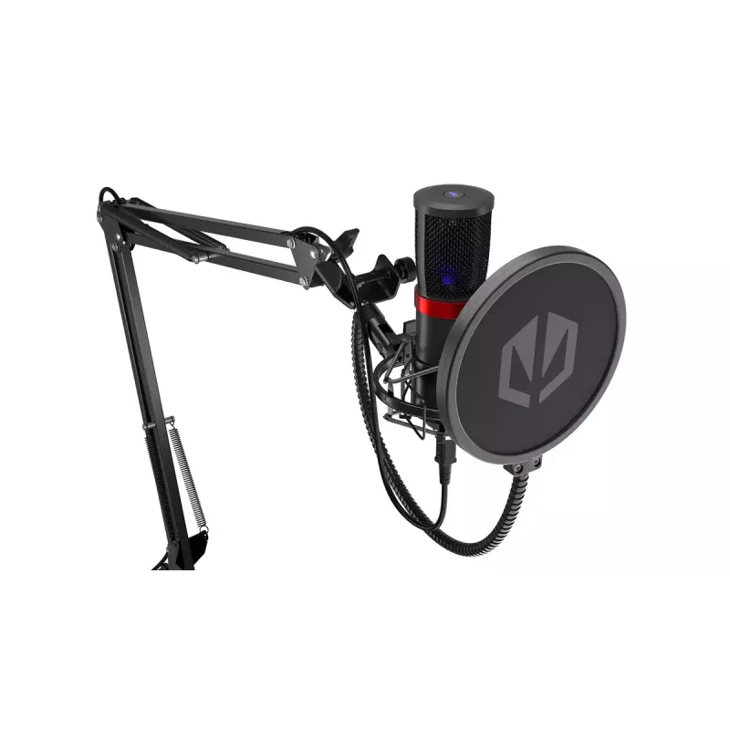 PC mikrofon ENDORFY Solum Streaming, USB-C juhtmega kardioidne, 48 kHz/16-bit, 18–21000 Hz, lauakinnitus, põrutuskinnitus ja popfilter