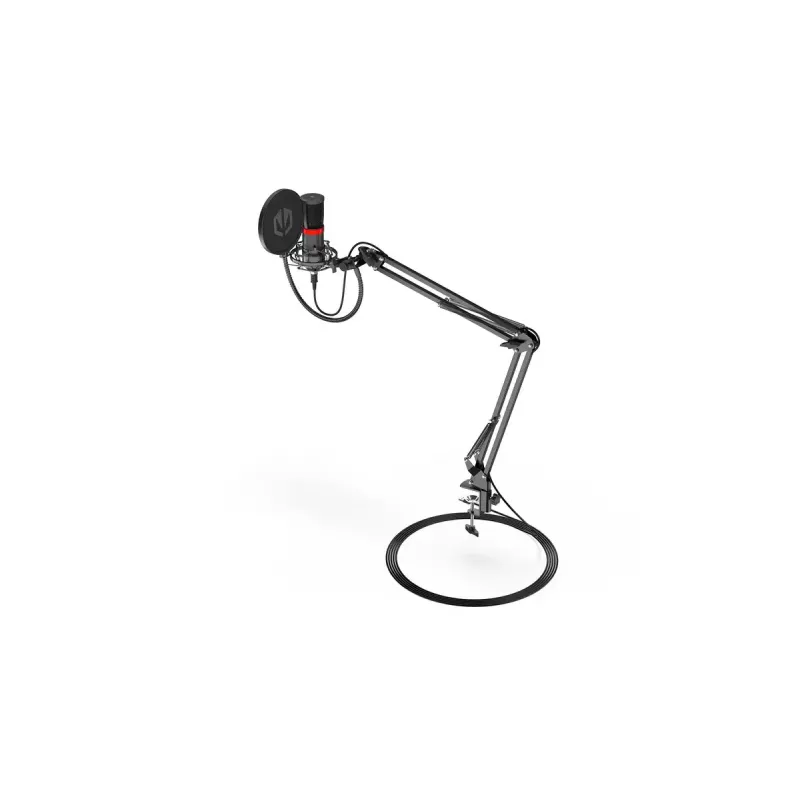 PC mikrofon ENDORFY Solum Streaming, USB-C juhtmega kardioidne, 48 kHz/16-bit, 18–21000 Hz, lauakinnitus, põrutuskinnitus ja popfilter