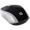 HP Wireless hiir 200 (Pike Silver), mõlemakäeline, optiline, RF-juhtmeta, 1000 DPI, hõbedane