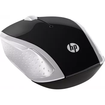 HP Wireless hiir 200 (Pike Silver), mõlemakäeline, optiline, RF-juhtmeta, 1000 DPI, hõbedane