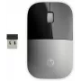 HP Z3700 hõbedane juhtmevaba hiir, mõlemakäeline, optiline, RF-juhtmevaba, 1200 DPI, hõbedane