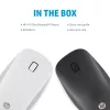 HP 410 õhuke Silver Bluetooth-hiir, Mõlemakäeline, Bluetooth, 2000 DPI, hõbedane