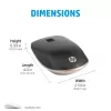 HP 410 õhuke Silver Bluetooth-hiir, Mõlemakäeline, Bluetooth, 2000 DPI, hõbedane