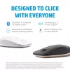 HP 410 õhuke Silver Bluetooth-hiir, Mõlemakäeline, Bluetooth, 2000 DPI, hõbedane