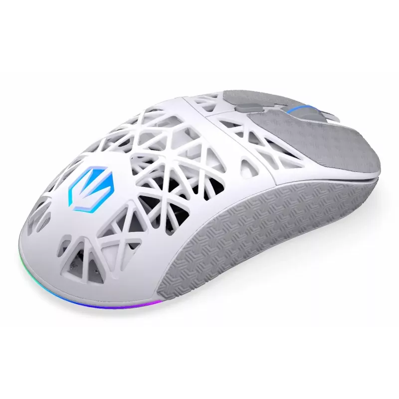 Juhtmevaba mängurihiir ENDORFY LIV Onyx Valge — Bluetooth/2.4GHz, 12000 DPI, mõlemakäeline, aRGB-valgustus, 6 nuppu, USB-A/USB-C kaabel