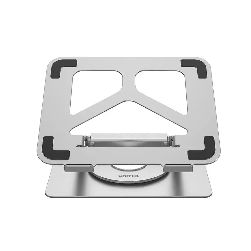 Sülearvutialus Unitek D1109A — alumiiniumist reguleeritav alus koos USB-C-jaoturiga, HDMI, Gigabit Ethernet (sobib 14–17-tollisele)
