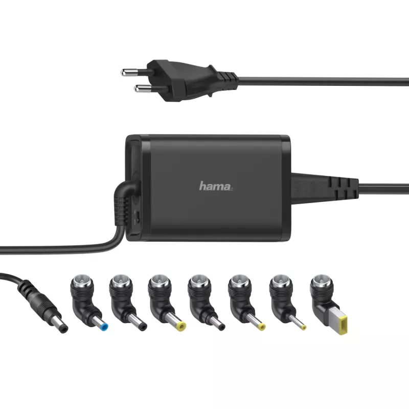 Hama 200001 Sülearvuti Must AC Toiteadapter siseruumidesse