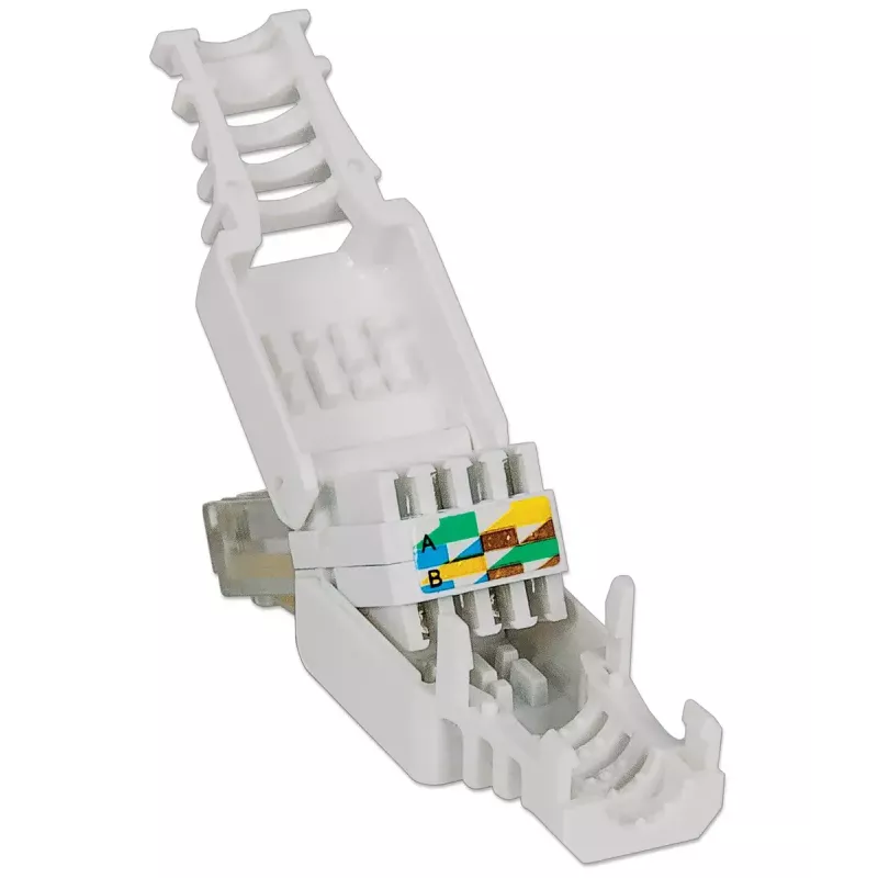 Intellinet RJ45 modulaarpistik, tööriistavaba pistik, Cat5/5e/6, 22-26 AWG täis- ja keerutatud UTP kaablid
