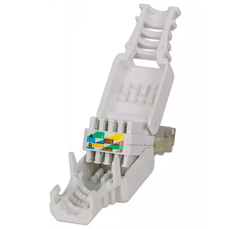 Intellinet RJ45 modulaarpistik, tööriistavaba pistik, Cat5/5e/6, 22-26 AWG täis- ja keerutatud UTP kaablid