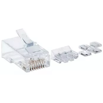 Intellinet RJ45 modulaarpistikud Pro Line, Cat6A, UTP, 3-hambaline, täistraadile, 50 µ kullatud kontaktid, 80 tk pakend