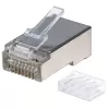 Intellinet RJ45 modulaarpistikud Pro Line, Cat6, STP, 3-hambaline, tahke- ja keerukaablile, 50 µ kullatud kontaktid, 90 tk pakend