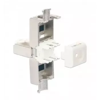 Intellinet Cat6a 10G varjestatud tööriistavaba RJ45 modulaarpistik STP kullatud kontaktidega