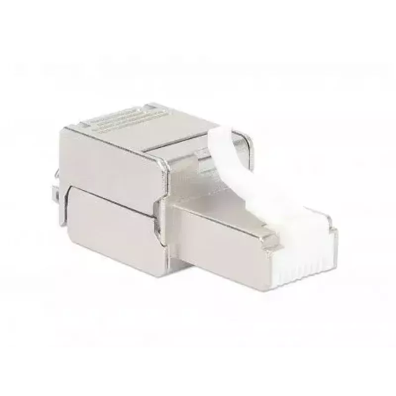 Intellinet Cat6a 10G varjestatud tööriistavaba RJ45 modulaarpistik STP kullatud kontaktidega
