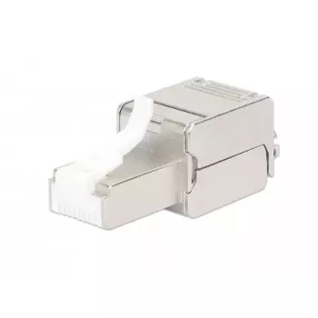 Intellinet Cat6a 10G varjestatud tööriistavaba RJ45 modulaarpistik STP kullatud kontaktidega