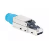 Intellinet Cat8.1 40G varjestatud tööriistavaba RJ45 modulaarpistik sinine isane