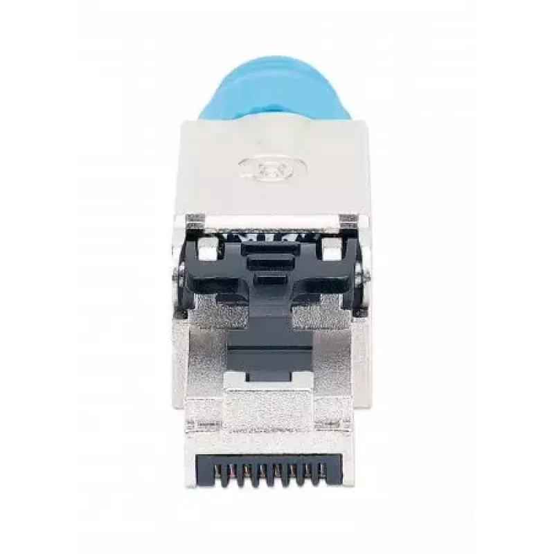 Intellinet Cat8.1 40G varjestatud tööriistavaba RJ45 modulaarpistik sinine isane