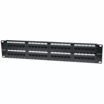 Intellinet Patch Panel, Cat6, UTP, 48-Port, 2U, Must