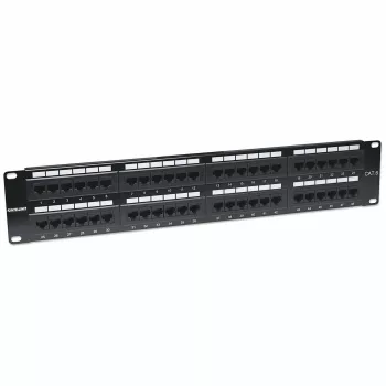 Intellinet Patch Panel, Cat6, UTP, 48-Port, 2U, Must