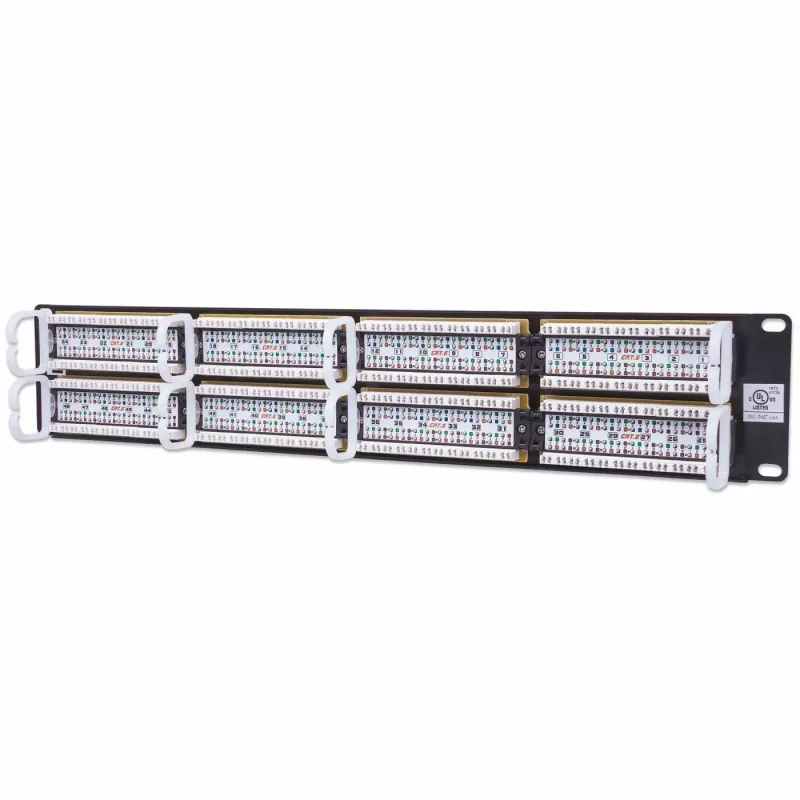 Intellinet Patch Panel, Cat6, UTP, 48-Port, 2U, Must