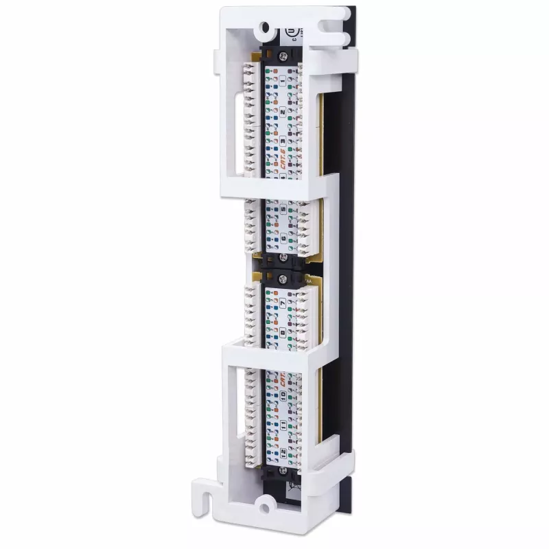 Intellinet Patchpaneel, Cat6, seinale paigaldatav, UTP, 12 porti, must