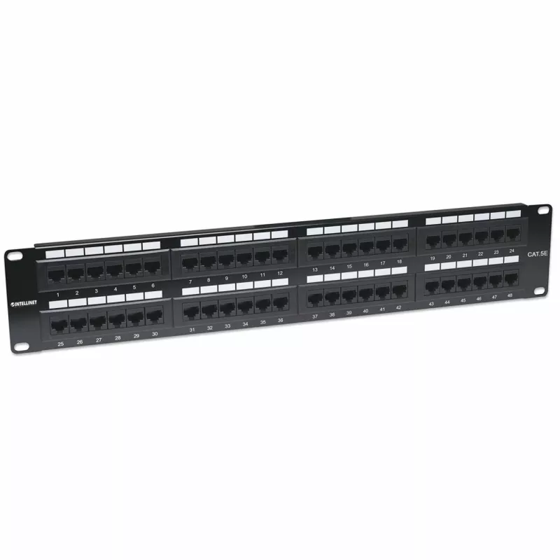 Intellinet jaotusväljund, Cat5e, UTP, 48-porti, 2U, must