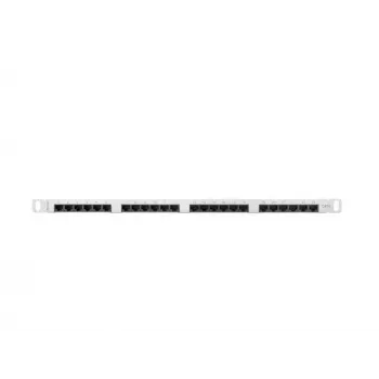 Patch-paneel LANBERG PPU6-0024-S, 24 pordiga Cat6, metallist, 0,5U, 440×22,3×99 mm