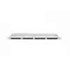Patch-paneel LANBERG PPU6-0024-S, 24 pordiga Cat6, metallist, 0,5U, 440×22,3×99 mm