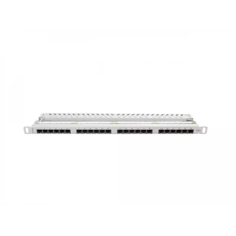 Patch-paneel LANBERG PPU6-0024-S, 24 pordiga Cat6, metallist, 0,5U, 440×22,3×99 mm